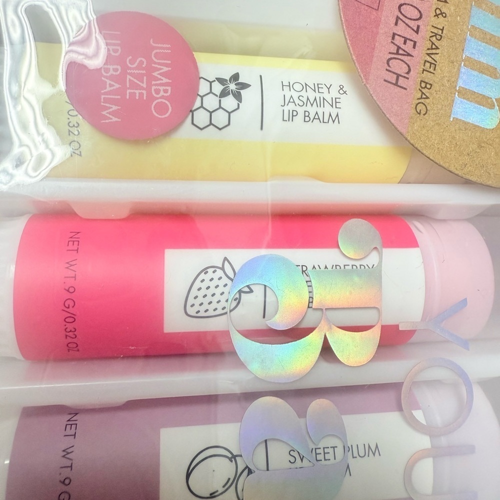 You The Balm 5 Piece Lip Balm Set Jumbo Size - NWT - Picture 3 of 6